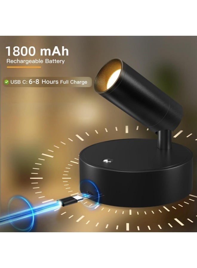 XiuWoo LED Spot Light Wireless Wall Light, Adjustable Modern Spotlight for Living Room, Bedroom and Kitchen - Image 4